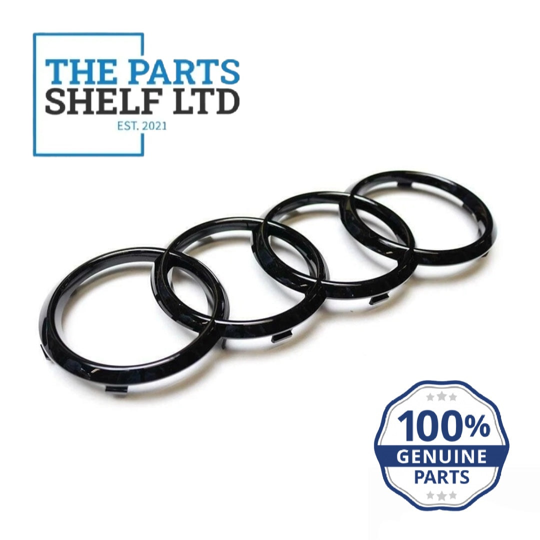 GENUINE AUDI A3 A4 A5 RS3 RS4 RS5 FRONT GRILLE BLACK AUDI RINGS BADGE EMBLEM