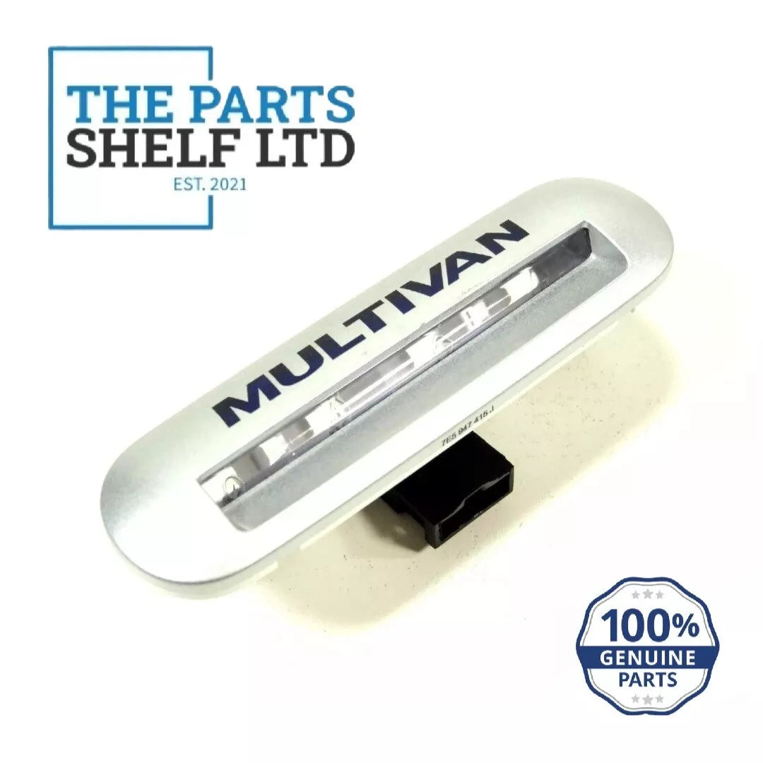 GENUINE VW TRANSPORTER T5 T6 SILVER METALLIC STEP LIGHT MULTIVAN INSCRIPTION