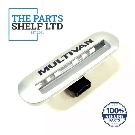 GENUINE VW TRANSPORTER T5 T6 SILVER METALLIC STEP LIGHT MULTIVAN INSCRIPTION