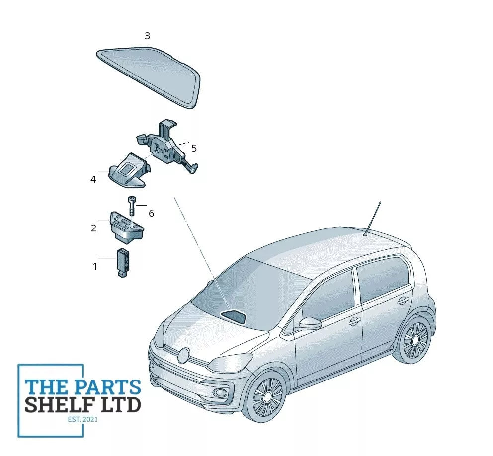 VOLKSWAGEN UP SEAT MII SKODA CITIGO NEW GENUINE DASHBOARD COVER PLATE