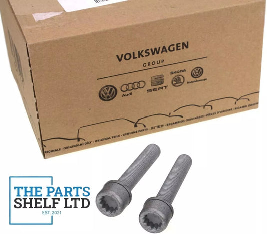 Genuine VW Audi Rear Brake Caliper Carrier Bracket Bolt Kit Golf Passat Jetta