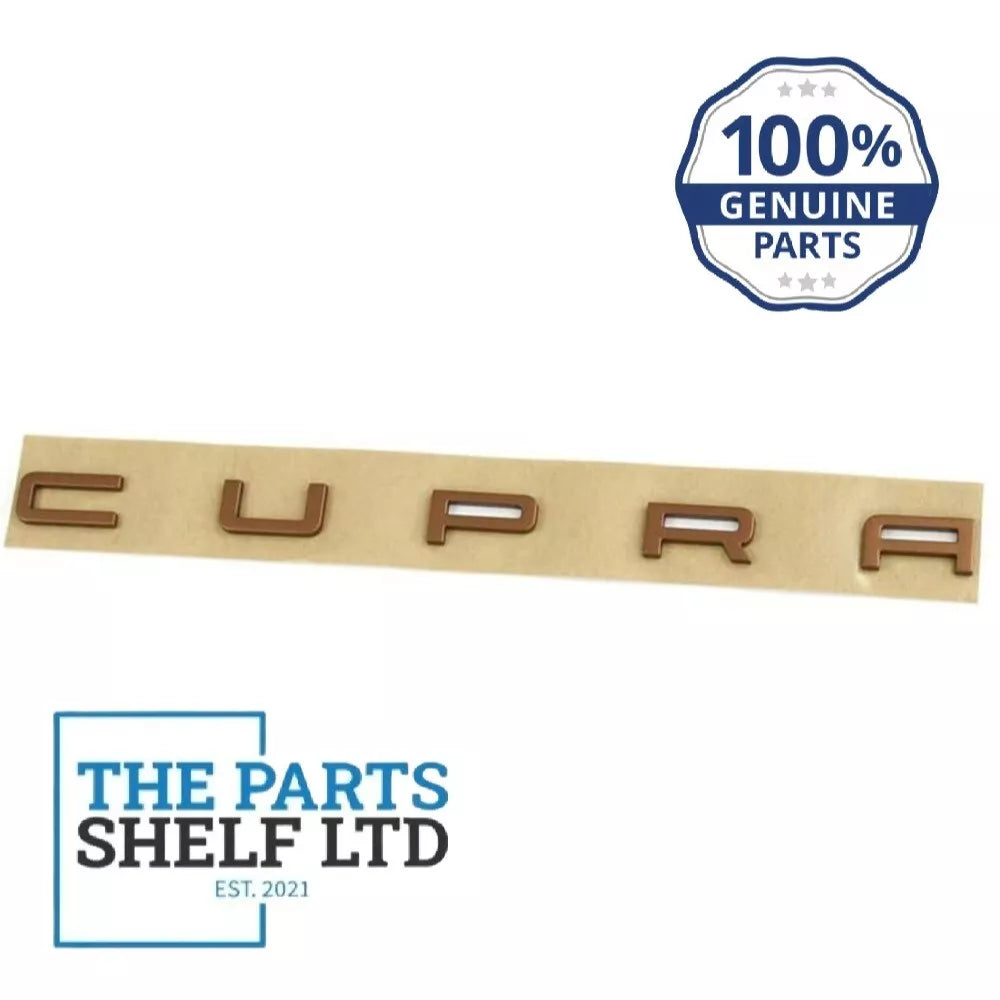 NEW GENUINE SEAT LEON / IBIZA "CUPRA" TAILGATE BADGE COPPER 6LL85368727A