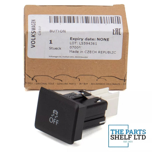 GENUINE VW VOLKSWAGEN TRANSPORTER T5 2010>15 - TRACTION CONTROL SWITCH BUTTON