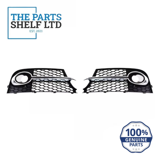 AUDI TT MK2 11-14 S-LINE FRONT BUMPER LEFT RIGHT FOG LIGHT GRILL SET