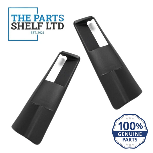 VW TRANSPORTER T5 T6 SLIDING SIDE DOOR HANDLE TRIM SURROUNDS + CLIPS - PAIR