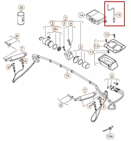 GENUINE AUDI TT ROADSTER EMERGENCY HOOD ROOF RELEASE TOOL 8J7825381A