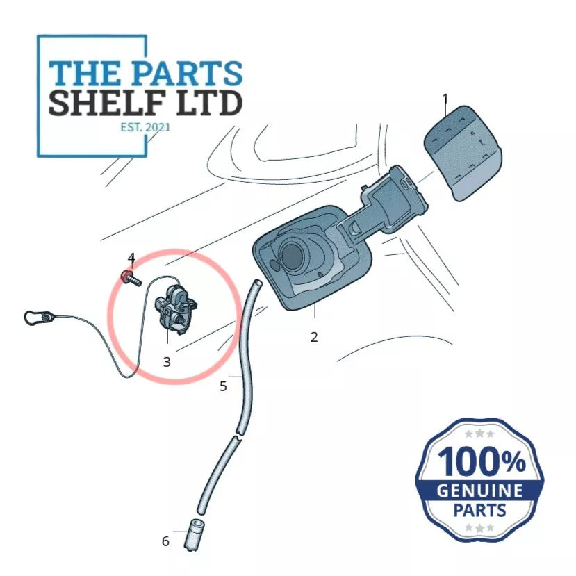 GENUINE AUDI TT FUEL FLAP DOOR RELEASE LOCK MOTOR 8S0862153A