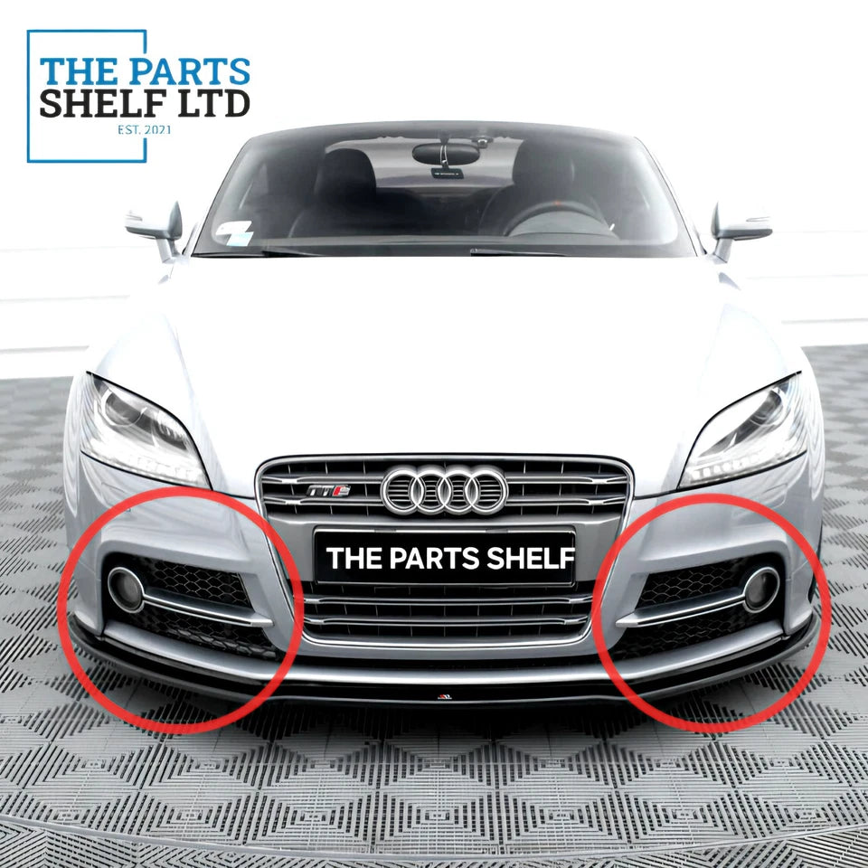 AUDI TT MK2 11-14 S-LINE FRONT BUMPER LEFT RIGHT FOG LIGHT GRILL SET